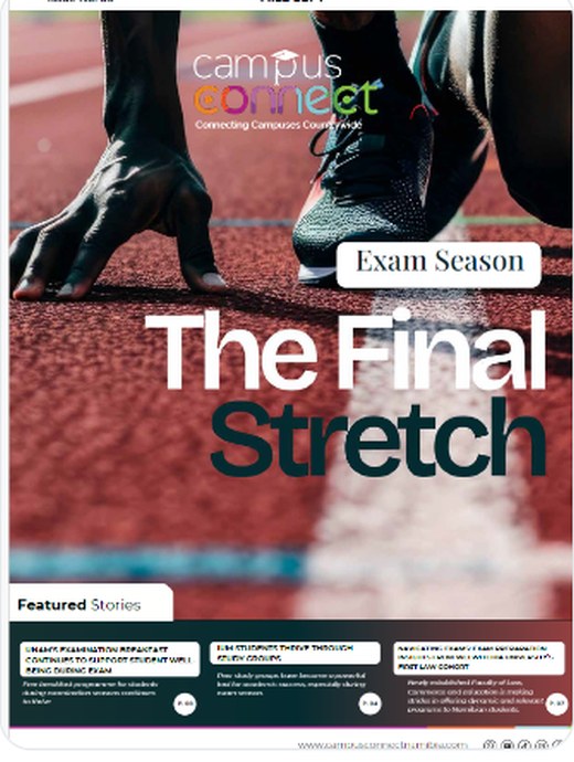 Campus Connect issue 5, The Final Stretch, exam season
