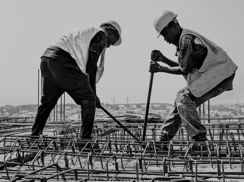 Site team at work